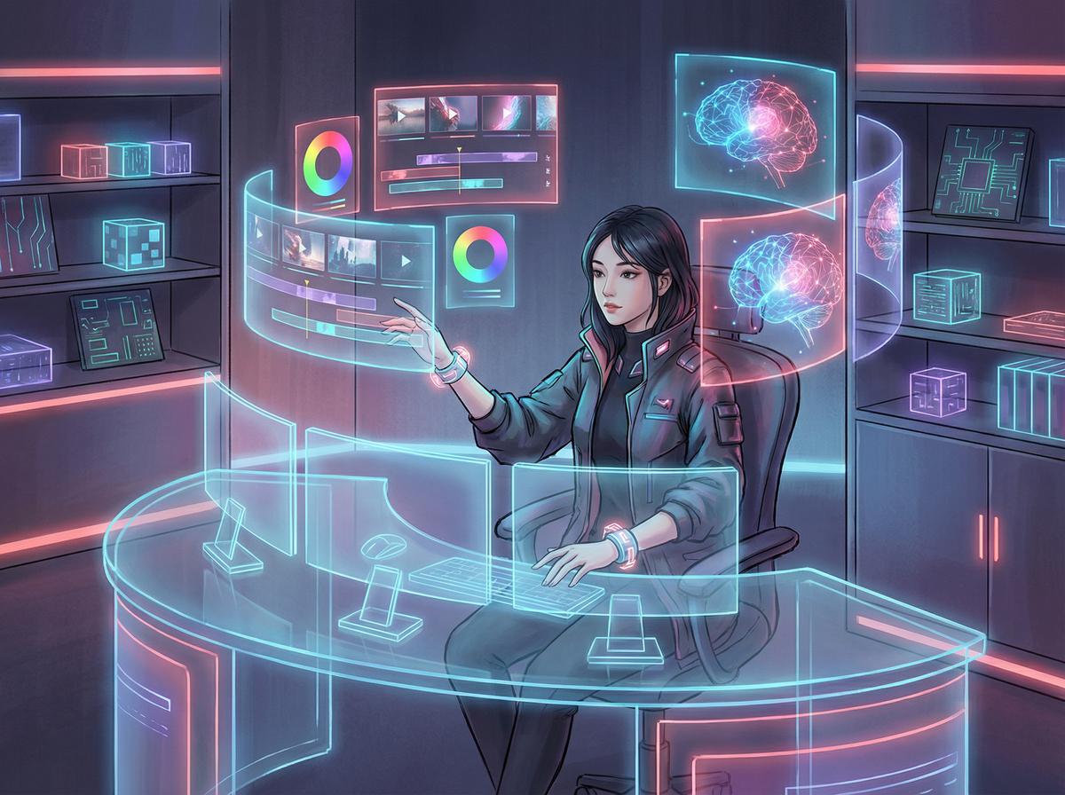 暗网AI修图与传媒剪辑